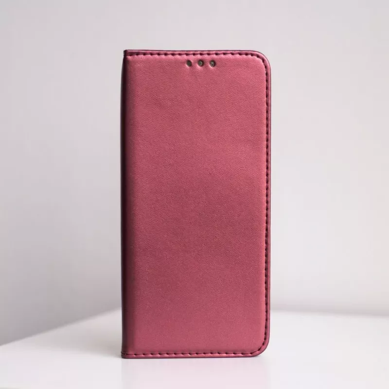 TFO išmanusis magnetinis dėklas su pinigine, skirtas Xiaomi Redmi A7 Pro, bordo spalvos