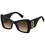 THE MARC JACOBS MARC761S807 Moteriški katės akies akiniai nuo saulės, juodas acetatas, pilki gradientiniai lęšiai, 52 mm