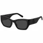 THE MARC JACOBS Moteriški akiniai nuo saulės MARC723S807 - Juodas acetatinis rėmelis, pilki polikarbonatiniai lęšiai, 53 mm