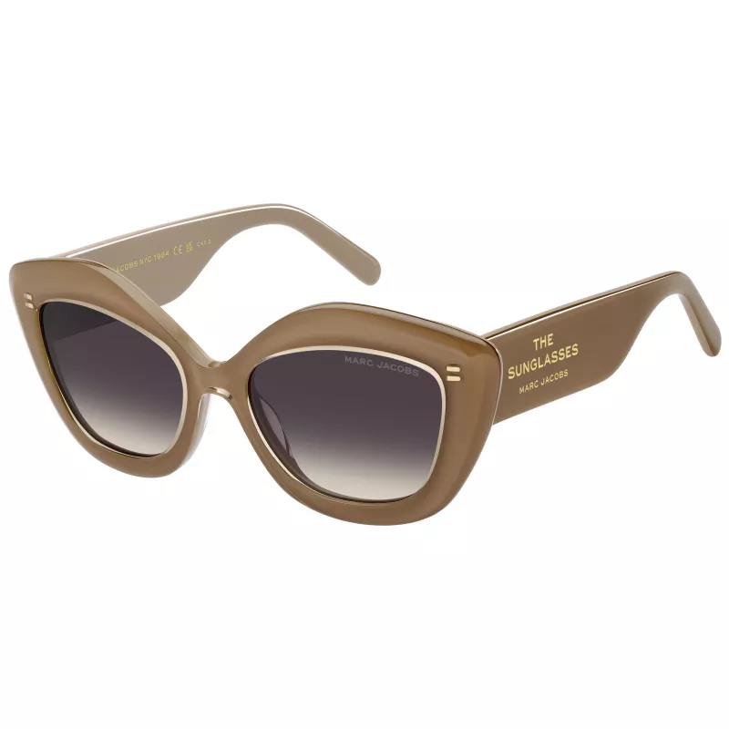 THE MARC JACOBS Moteriški akiniai nuo saulės MARC800SDLN - Juodas rėmelis, pilki gradientiniai lęšiai, 52 mm
