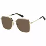 THE MARC JACOBS Moteriški akiniai nuo saulės MARC829S01Q - Kvadratinis acetatinis rėmelis, pilki polikarbonatiniai lęšiai, 58 mm