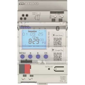 Theben TR 648 top3 RC KNX metinis laiko jungiklis, 2 kanalų, DIN bėgelio, 16 A, GPS, Astro, 800 programų 6489130