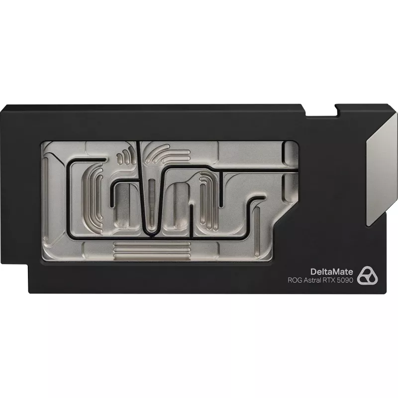 Thermal Grizzly DeltaMate GPU vandens blokas, skirtas Astral RTX 5090, ARGB, su galine plokšte - akrilas, juodas