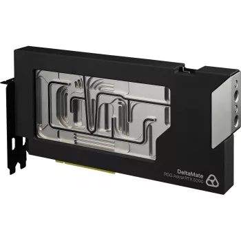 Thermal Grizzly DeltaMate GPU vandens blokas, skirtas Astral RTX 5090, ARGB, su galine plokšte - akrilas, juodas