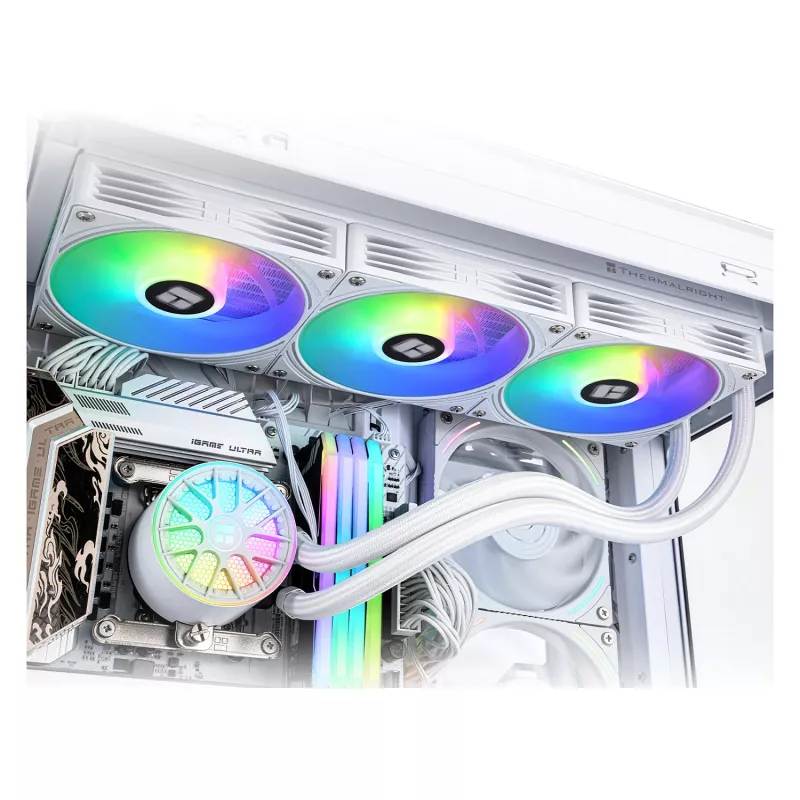 Thermalright Aqua Elite V6 RGB 360mm Baltas „viskas viename“ skysčio CPU aušintuvas