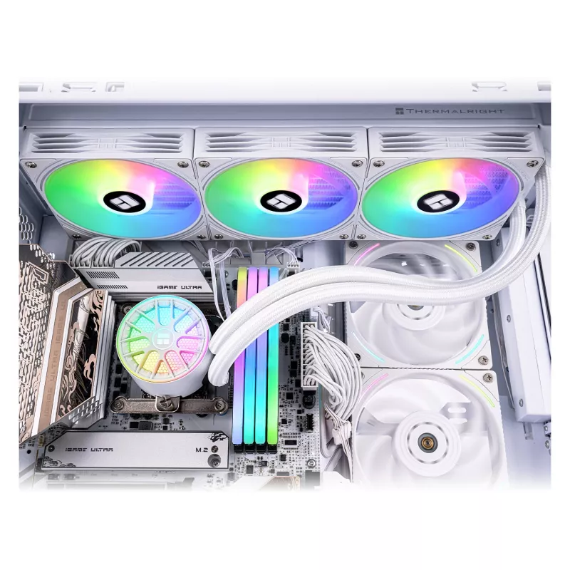 Thermalright Aqua Elite V6 RGB 360mm Baltas „viskas viename“ skysčio CPU aušintuvas