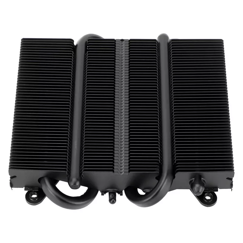 Thermalright AXP90-X36 juodas žemo profilio procesoriaus aušintuvas, 92mm PWM ventiliatorius, ITX, Intel ir AMD