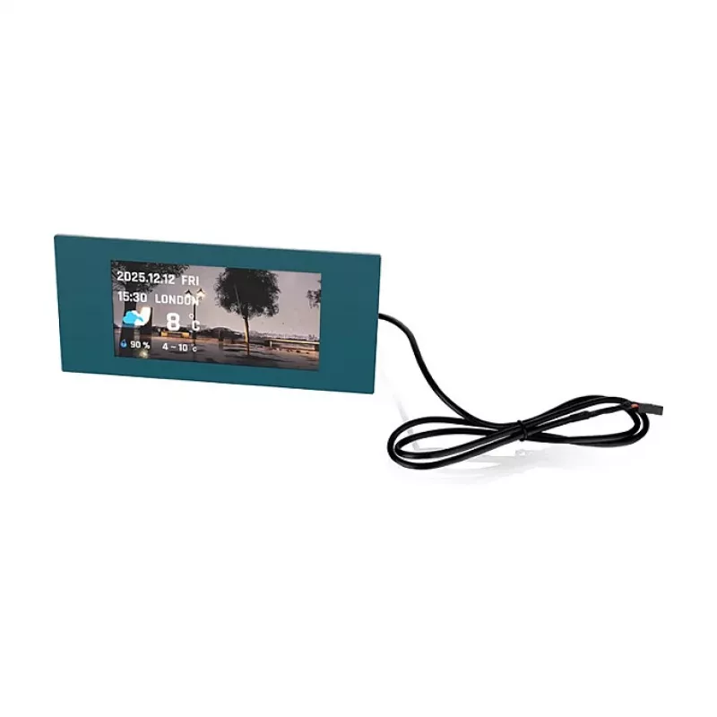 Thermaltake 6.0 inch LCD Panel Kit, skirtas View 600 TG – juodas, USB 2.0, 480x800, kompiuterio stebėjimas