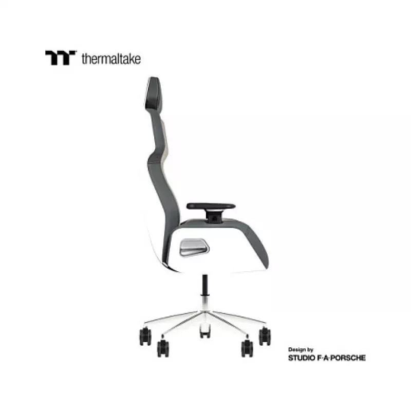 Thermaltake ARGENT E700 Glacier White with Slate Gray Crayon Real Leather Chair