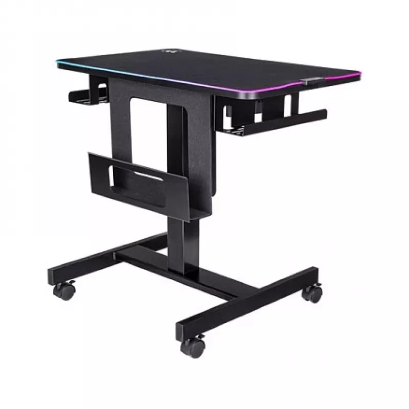 Thermaltake CycleDesk 100 GGD elektrinis reguliuojamo aukščio stalas su RGB, juodas