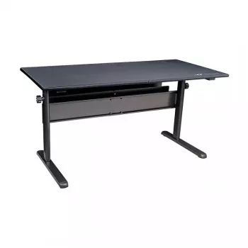 Thermaltake Level 20 Battle Station Gaming Desk – Z-Shaped Steel Frame, Carbon Fiber MDF Desktop, 100kg Capacity, Black