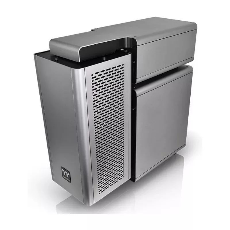 Thermaltake Level 20 Tempered Glass Edition pilno bokšto korpusas, pilka/juoda, ARGB ventiliatoriai