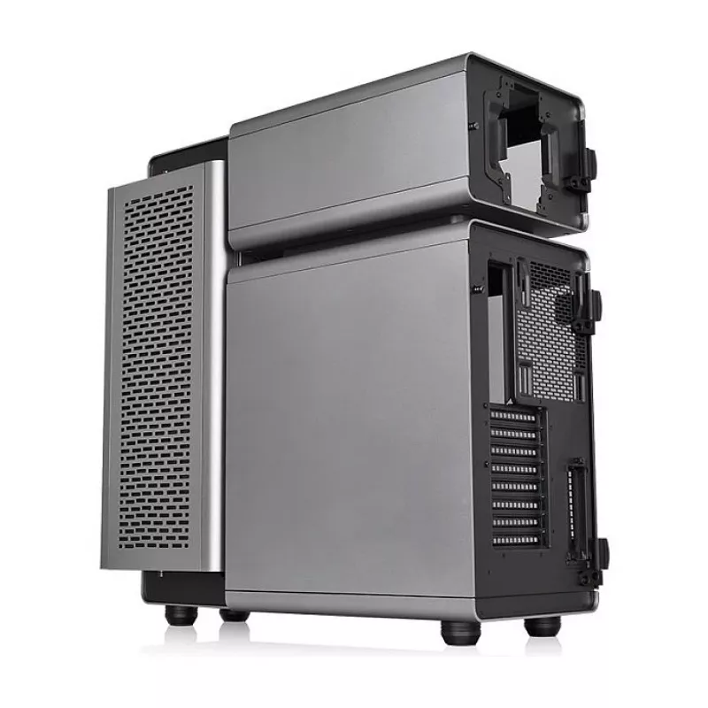 Thermaltake Level 20 Tempered Glass Edition pilno bokšto korpusas, pilka/juoda, ARGB ventiliatoriai