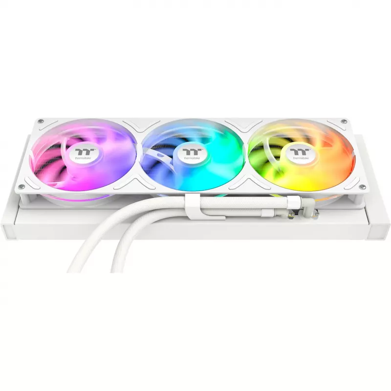 Thermaltake ST360 Ultra Snow White 360mm All-in-One Liquid Cooler su 2,1 inch IPS LCD ekranu