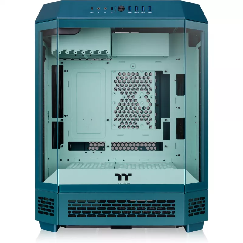 Thermaltake The Tower 600 Transformative Teal Full Tower Case, 3x Tempered Glass, E-ATX, USB-C