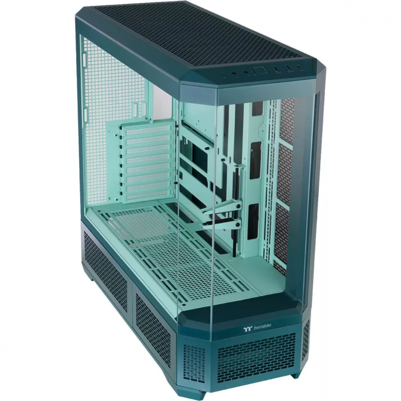 Thermaltake View 600 TG Transformative Teal Full Tower Case, Temperuotas Stiklas, ARGB