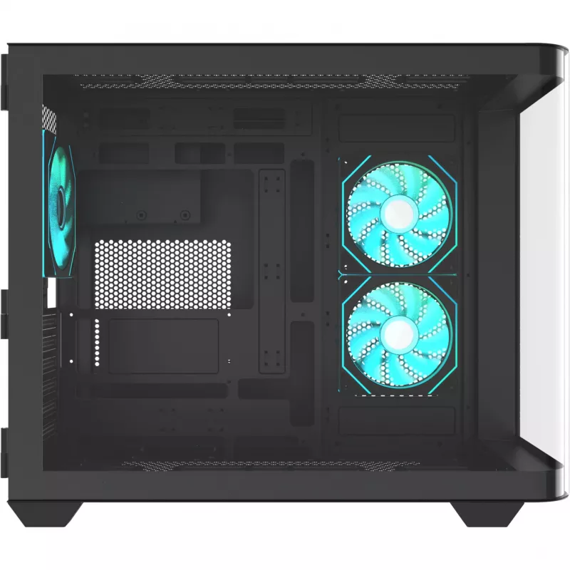 Thermaltake Vision 330 CR ARGB SE Edition Mid Tower korpusas, juodas, 3x grūdinto stiklo plokštės, 3x CT140 ARGB ventiliatoriai