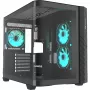 Thermaltake Vision 330 CR ARGB SE Edition Mid Tower korpusas, juodas, 3x grūdinto stiklo plokštės, 3x CT140 ARGB ventiliatoriai