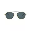 Thom Browne TB109ATGLDBLK Unisex Aviator Sunglasses Titanium Frame Dark Green Lens 53/20/141 mm