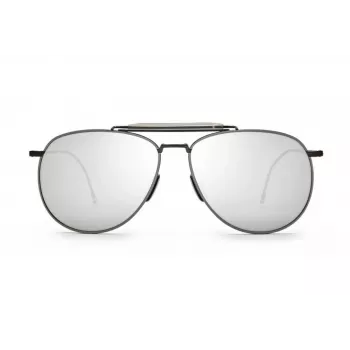 Thom Browne Unisex TB015LTDBLKGR Aviator akiniai 62/15/144 mm
