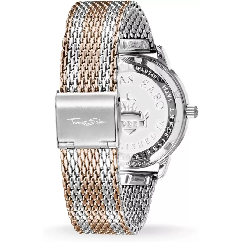 THOMAS SABO Moteriškas laikrodis WA02732832013 - Kvarcinis, Nerūdijantis plienas, Sidabrinis ciferblatas