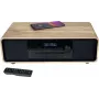 Thomson MIC300IBT 60W mikro Hi-Fi sistema su Bluetooth, CD, FM radiju, USB, Qi belaidžiu įkrovimu - juoda/mediena TH388657