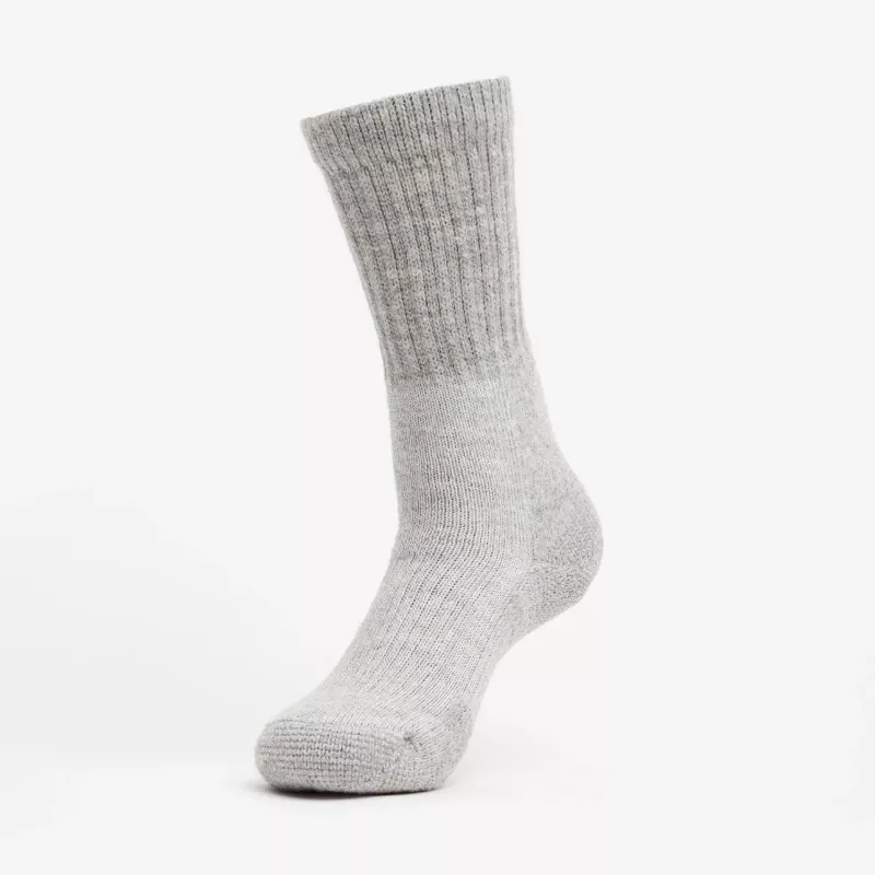 THORLO'S Trekking Socks Thorlo Maximum Cushion Crew Warm Light Grey