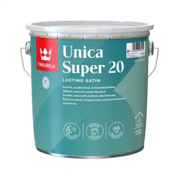 Tikkurila Unica Super 20 Pusiau Blizgūs Alkidiniai Dažai 2,7L