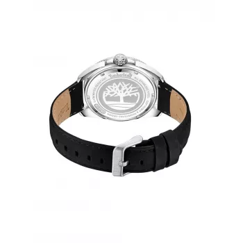 Timberland vyriškas Henniker kvarcinis analoginis laikrodis TDWGB2230603 44mm juodas nerūdijantis plienas oda