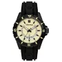TIMBERLAND Vyriškas Medford 46mm Smėlio Spalvos Ciferblatas Juodas Silikoninis Dirželis Kvarcinis Laikrodis 15578JSB-14P