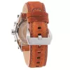 Timberland vyrų laikrodis TBL1331JS-02C 45mm nerūdijančio plieno kvarcinis analoginis juodas ciferblatas rudo odos dirželis