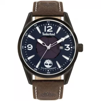 TIMBERLAND Vyriškas Laikrodis TBL16004JYU03 43mm Mėlynas Ciferblatas Ruda Odinė Juosta