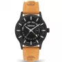 Timberland vyriškas laikrodis TDWGB2201504 Henniker II 42mm mėlynas ciferblatas ruda odinė juosta kvarcinis
