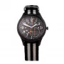 TIMEX Expedition North Field Post vyriškas mechaninis rankinis laikrodis 41 mm nerūdijančio plieno korpusas, juodas ciferblatas, ruda odinis dirželis TW2V10600LG