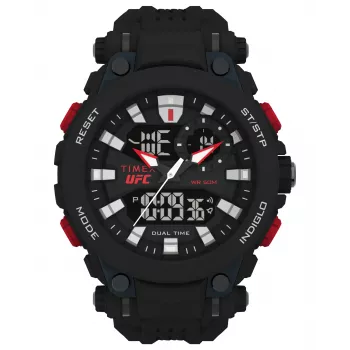 TIMEX Vyriškas Skaitmeninis Kvarcinis Laikrodis TW5M52800 50mm Dervos Korpusas Juoda Dervos Apyrankė