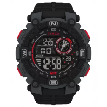 TIMEX Vyriškas Skaitmeninis Kvarcinis Laikrodis TW5M53700 50mm Juodas Derva Silikonas