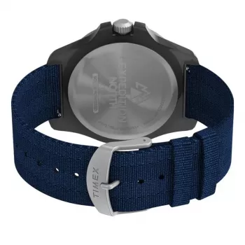 TIMEX vyriškas Expedition North Field Post Solar laikrodis TW2V40300 – 46mm nerūdijančio plieno žalias ciferblatas rudas odinis dirželis saulės kvarcas