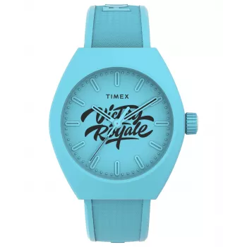 TIMEX Vyriškas lauko laikrodis TW2W96900 40mm Kvarcinis Analoginis Ruda Odinė Juosta Juodas Ciferblatas