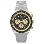 Timex vyriškas TW2W64200 kvarcinis laikrodis su rudu odiniu dirželiu ir juodu ciferblatu, 40 mm