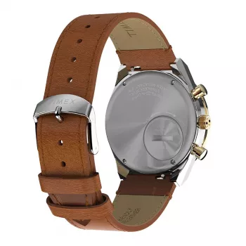 Timex TW2W64400 Vyriškas lauko laikrodis 42mm juodas ciferblatas rudo odos dirželis