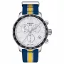 TISSOT T-Sport Chrono XL Classic Vyriškas Laikrodis 42mm Rudo Odos Dirželio Sidabrinis Ciferblatas T09541717372