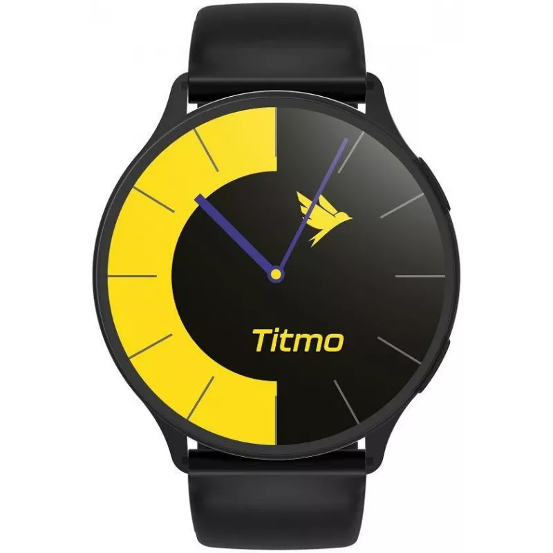 TITMO O-200 išmanusis laikrodis su 1,32 colio AMOLED, GPS, Bluetooth 5.0, širdies ritmo monitoriumi, IP68 - juodas