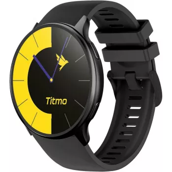 TITMO O-200 išmanusis laikrodis su 1,32 colio AMOLED, GPS, Bluetooth 5.0, širdies ritmo monitoriumi, IP68 - juodas
