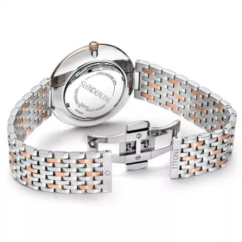 TITONI Airmaster Vyriškas Laikrodis TQ52718SRG606 37mm Šveicariškas Kvarcinis Sidabrinis Ciferblatas Ruda Odinė Apyrankė