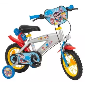 Toimsa DC Boy Friends 12 Boys 12-Inch Kids Bicycle with Training Wheels