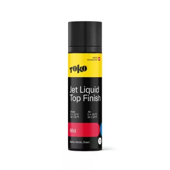 Toko Jet Liquid Mid slidžių vaškas 70ml - aukšto fluoro kiekio skystas vaškas kalnų ir lygumų slidėms