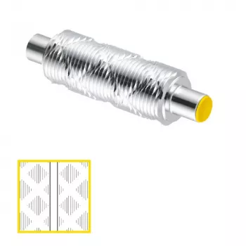 Toko Structurite Roller Yellow - Slidinės pagrindo struktūros volelis 0,3 mm V-struktūra