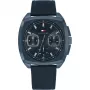 Tommy Hilfiger vyriškas analoginis kvarcinis laikrodis 1710558, 40 mm, mėlynas ciferblatas, ruda oda