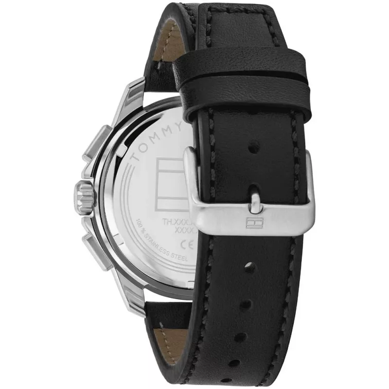 Tommy Hilfiger vyriškas analoginis kvarcinis laikrodis 1710619, 46 mm mėlynas ciferblatas, nerūdijantis plienas