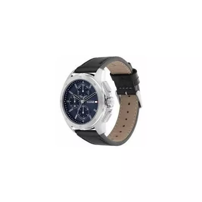 Tommy Hilfiger vyriškas analoginis kvarcinis laikrodis 1710619, 46 mm mėlynas ciferblatas, nerūdijantis plienas